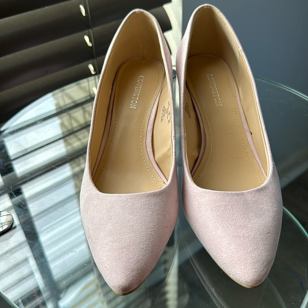Covington Pink Heels Elegant Suede Design